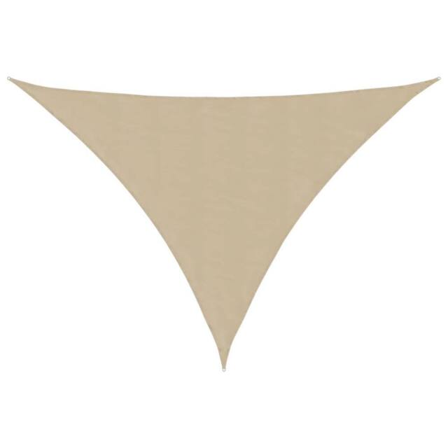 Berkfield Home Sunshade Sail Oxford Fabric Triangular 3.5x3.5x4.9 m Beige - image 1