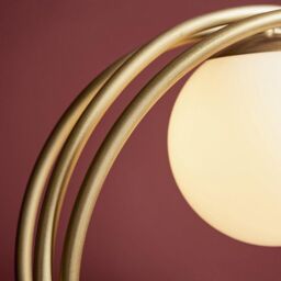 Netlighting 'BERGAMO' Non Dimmable Stylish Contemporary 1 Light Glass Table Lamp in Gold - thumbnail 6