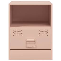 Berkfield Home Stylish Bedside Cabinets 2pcs Pink 34.5x39x44 cm Steel - thumbnail 5
