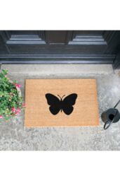 Artsy Mats Butterfly Doormat - Regular 60x40cm in Black - Size: 40 cm x 60 cm - thumbnail 2