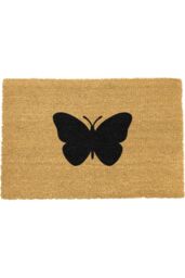 Artsy Mats Butterfly Doormat - Regular 60x40cm in Black - Size: 40 cm x 60 cm - thumbnail 1