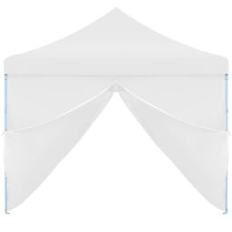 Berkfield Home Folding Pop-up Party Tent with 8 Sidewalls 3x9 m White - thumbnail 5