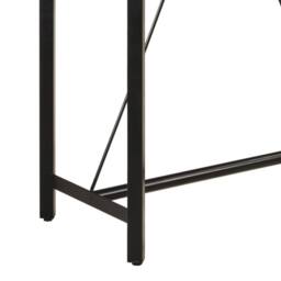 Berkfield Home Bar Table 150x70x107 cm Solid Wood Mango & Iron in Brown - Size: 150 x 70 x 107 cm - thumbnail 6
