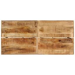 Berkfield Home Bar Table 150x70x107 cm Solid Wood Mango & Iron in Brown - Size: 150 x 70 x 107 cm - thumbnail 4