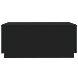 Berkfield Home Modern Coffee Table with LED Lights Black 90x50x40 cm - Size: 90 x 50 x 40 cm - thumbnail 7