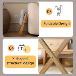 SPETLEK Foldable UnderDesk Footstool Chair coffee in Brown - Size: 0.6m2 - thumbnail 4