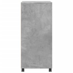 Berkfield Home Rolling¬†Cabinet Concrete Grey 55x40x91 cm Engineered Wood - Size: 55 x 40 x 91 cm - thumbnail 5