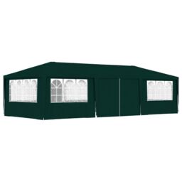 Berkfield Home Professional Party Tent with Side Walls 4x9 m Green 90 g/m? - thumbnail 1