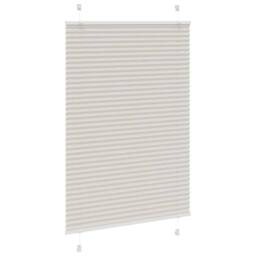Berkfield Home Pleated Blind Light Grey 85x150 cm Fabric Width 84.4 cm Polyester - thumbnail 1