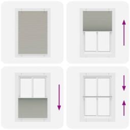 Berkfield Home Pleated Blind Light Grey 85x150 cm Fabric Width 84.4 cm Polyester - thumbnail 7