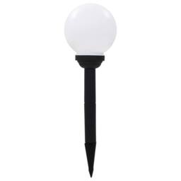 Berkfield Home Outdoor Solar Lamps 6 pcs LED Spherical 20 cm RGB in White - thumbnail 3