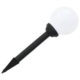 Berkfield Home Outdoor Solar Lamps 6 pcs LED Spherical 20 cm RGB in White - thumbnail 7