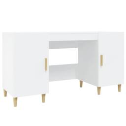 Berkfield Home Decorative Desk White 140x50x75 cm Engineered Wood - Size: 140 x 50 x 75 cm - thumbnail 3