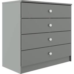 Seconique Denver 3 Door Wardrobe Bedroom Set in Grey - thumbnail 7