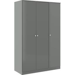Seconique Denver 3 Door Wardrobe Bedroom Set in Grey - thumbnail 3