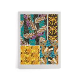 "Artery8 Colourful Vintage Butterfly Pattern Canvas Wall Art Print Seguy - Size: W18"" x H24""" - thumbnail 1