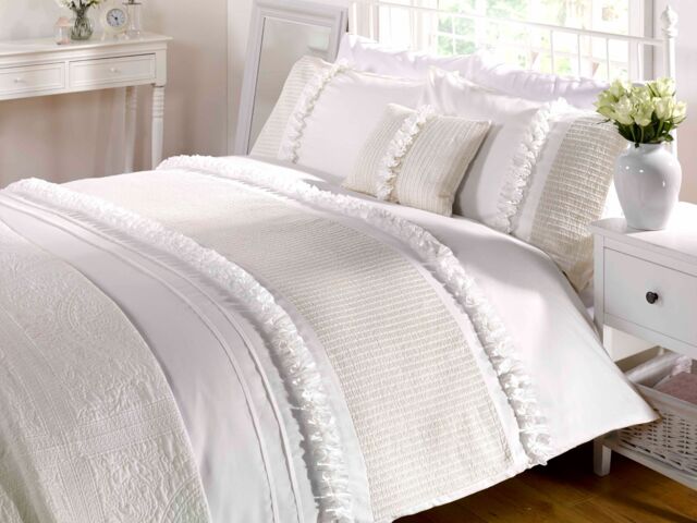 Rapport Home Serenity Polycotton Duvet Cover Set With Pillowcase in Cream - Size: Single - image 1