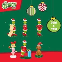 VFM e-Store Grinch Christmas Tree Hanging 3D Decoration 8cm x 3cm X 6 Pack - Size: 8 cm x 3 cm - thumbnail 2