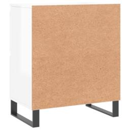 Berkfield Home Sideboard High Gloss White 60x35x70 cm Engineered Wood - Size: 60 x 35 x 70 cm - thumbnail 8