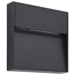 Berkfield Home Outdoor LED Wall Lights 2 pcs 3 W Black Square - thumbnail 3