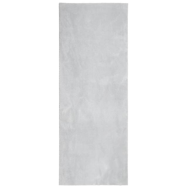 Berkfield Home Rug HUARTE Short Pile Soft & Washable Grey 80x200 cm - Size: Medium - image 1
