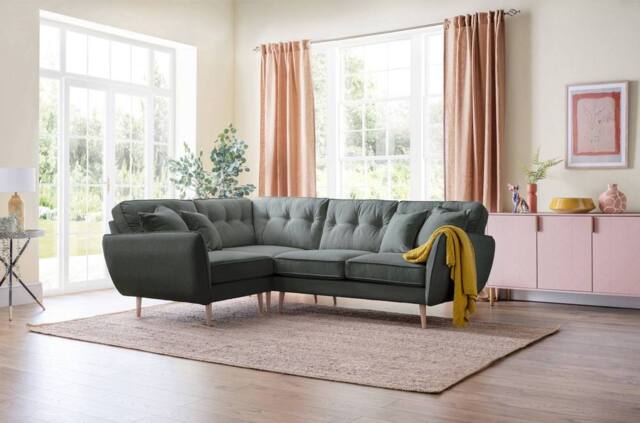 The Great Sofa Company Ailis 1 Corner 2 Faro Slate in Dark Grey - image 1