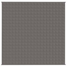 Berkfield Home Weighted Blanket Grey 200x200 cm 13 kg Fabric - thumbnail 3