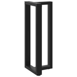 Berkfield Home Modern Bar Table Legs T-Shaped¬†2 pcs Black 40x35x(100-101) cm Steel - thumbnail 4