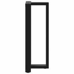 Berkfield Home Modern Bar Table Legs T-Shaped¬†2 pcs Black 40x35x(100-101) cm Steel - thumbnail 5