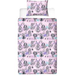 Rainbow High Shadow High Dolls Reversible Duvet Set in Pale Pink - Size: Single - thumbnail 3
