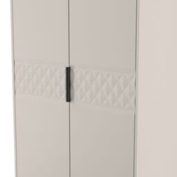 Ready Assembled 2 U Islay 2 Drawer Double Wardrobe (Ready Assembled) in Taupe - Size: Large - thumbnail 4