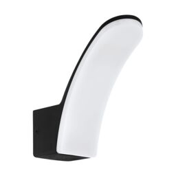 Loops IP44 Outdoor Wall Light Black Aluminium 11W Built in LED Porch Lamp - thumbnail 1