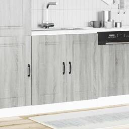 Berkfield Home Sink Base Cabinet Kalmar Grey Sonoma 80x46x81.5 cm Engineered Wood - thumbnail 1