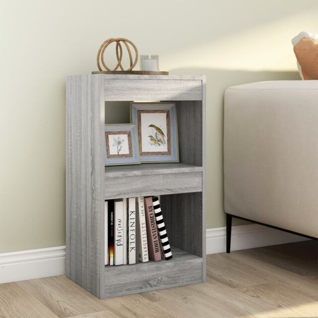 Berkfield Home Book Cabinet/Room Divider Grey Sonoma 40x30x72 cm - Size: 40 x 30 x 72 cm - image 1
