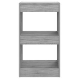 Berkfield Home Book Cabinet/Room Divider Grey Sonoma 40x30x72 cm - Size: 40 x 30 x 72 cm - thumbnail 3