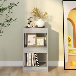 Berkfield Home Book Cabinet/Room Divider Grey Sonoma 40x30x72 cm - Size: 40 x 30 x 72 cm - thumbnail 5