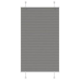 Berkfield Home Pleated Blind Anthracite 70x150 cm Fabric Width 69.4 cm Polyester in Dark Grey - thumbnail 2