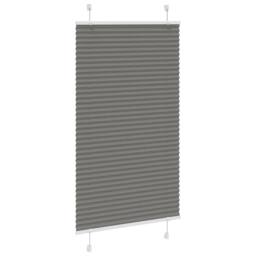 Berkfield Home Pleated Blind Anthracite 70x150 cm Fabric Width 69.4 cm Polyester in Dark Grey - thumbnail 3