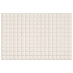 Berkfield Home Weighted Blanket Light Cream 120x180 cm 5 kg Fabric - thumbnail 3