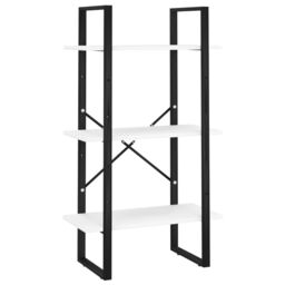Berkfield Home Storage Shelf White 60x30x105 cm Engineered Wood - Size: 60 x 30 x 105 cm - thumbnail 2