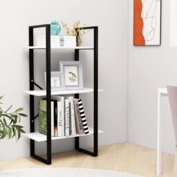 Berkfield Home Storage Shelf White 60x30x105 cm Engineered Wood - Size: 60 x 30 x 105 cm - thumbnail 3