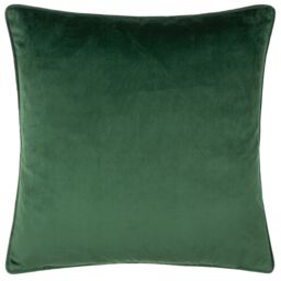 Furn Classic Reindeer Velvet Piped Cushion in Green - Size: 43 cm x 43 cm - thumbnail 2