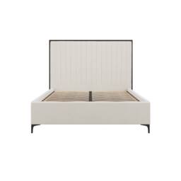 Lemon Pavilion Furniture Berkeley Super King Size Bed Frame (Pack of 2) - Velvet/Metal in Beige - thumbnail 2