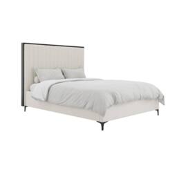 Lemon Pavilion Furniture Berkeley Super King Size Bed Frame (Pack of 2) - Velvet/Metal in Beige - thumbnail 3