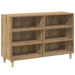 Berkfield Home Sideboard Artisian Oak 103.5x35x70 cm Engineered Wood in Brown - thumbnail 3