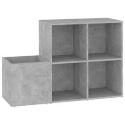 Berkfield Home Hall Shoe Cabinet Concrete Grey 105x35.5x70 cm Engineered Wood - thumbnail 1