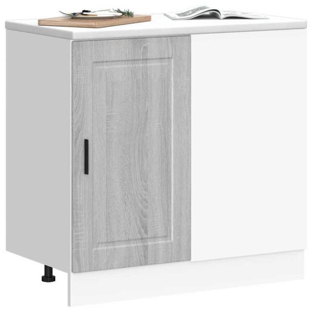 Berkfield Home Kitchen Base Cabinet Porto Grey Sonoma Engineered Wood - image 1