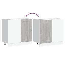 Berkfield Home Kitchen Base Cabinet Porto Grey Sonoma Engineered Wood - thumbnail 8