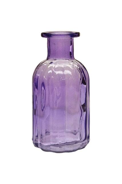 KDMD Lilac Flora Bottle Glass Vase 13.7cm 6 Pack - image 1