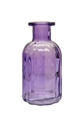 KDMD Lilac Flora Bottle Glass Vase 13.7cm 6 Pack - thumbnail 2